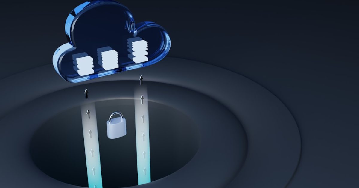 Ilustração digital de um website a migrar do hosting partilhado para um servidor VPS, mostrando uma transição suave sem interrupções.